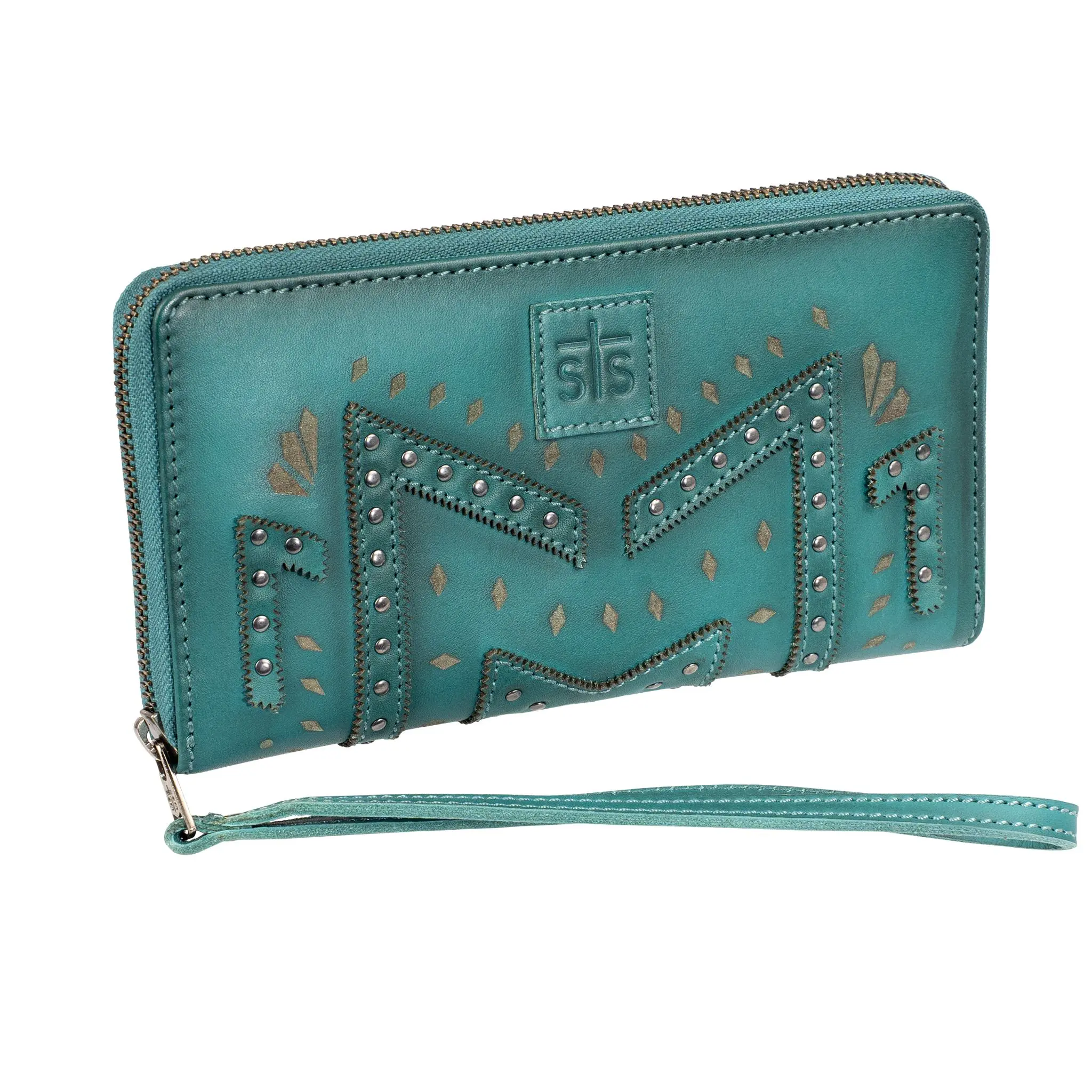 STS Ranchwear Turquoise Wayfarer Juniper Bifold Wallet
