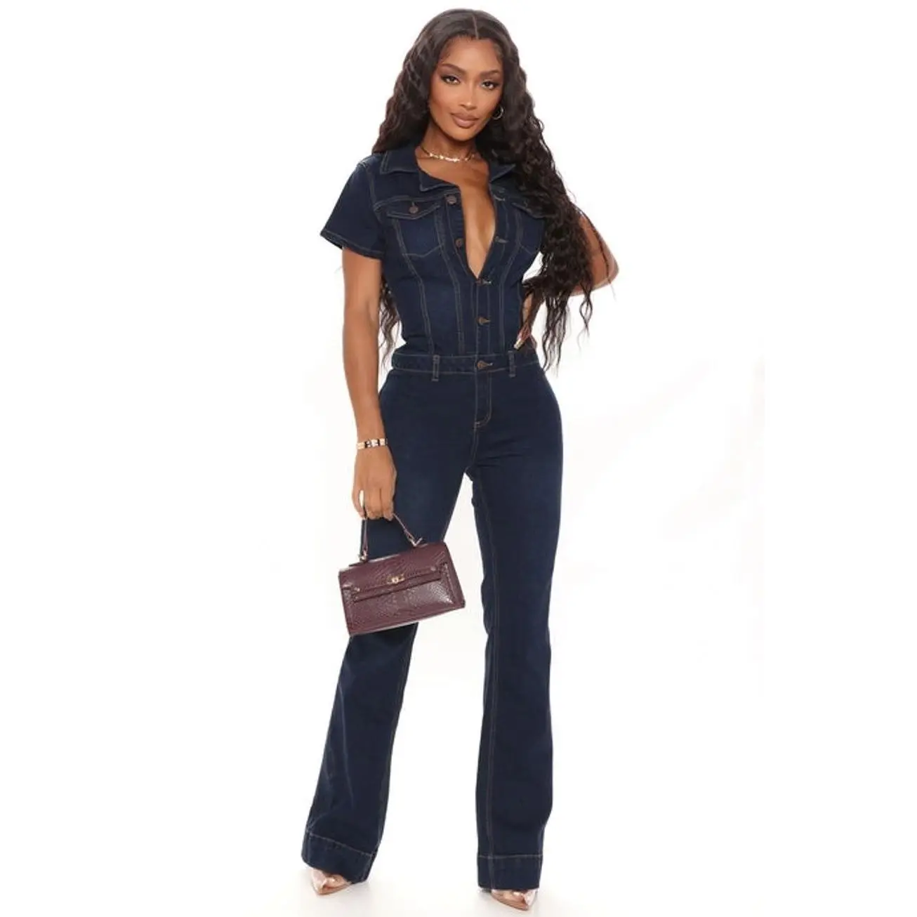 Day Dreaming Denim Jumpsuit - Denim 2