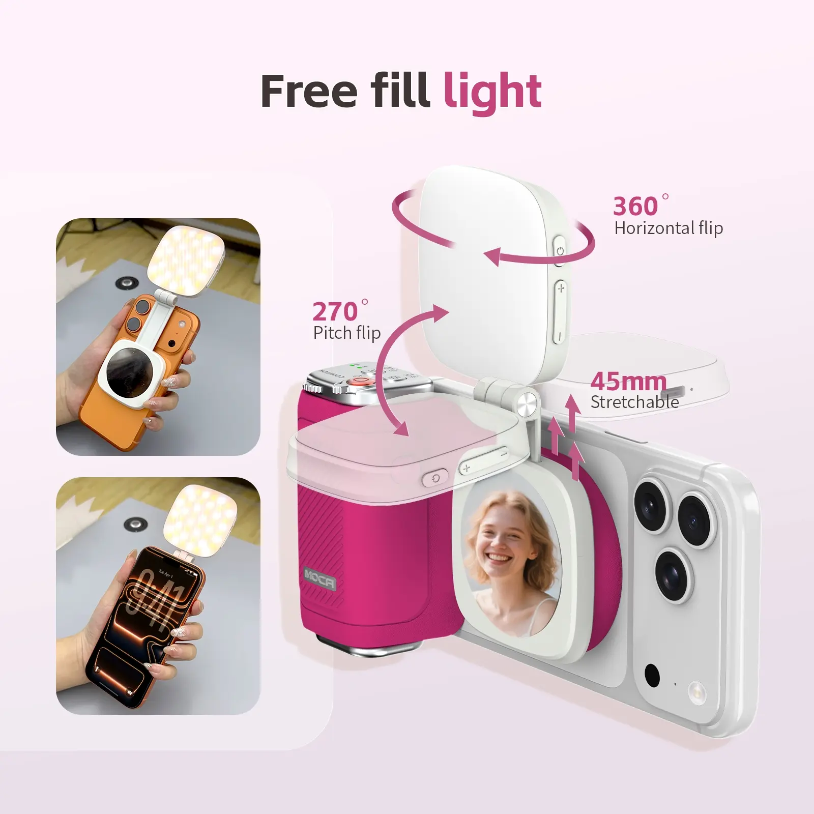 Comitok-Moca Phone Grip Handle for iOS 26+, Control Camera