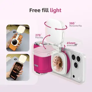 Comitok-Moca Phone Grip Handle for iOS 26+, Control Camera Switching & Focus, Compatible with Magnetic Phones, Smartphone Camera Accessories, Portable & Easy Storage