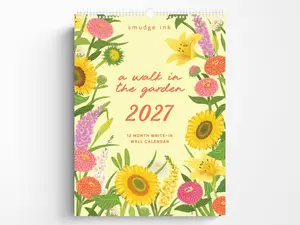 2027 Walk In The Garden Wall Calendar