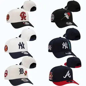 New Era MLB 59FIFTY Snapback Cap - NY Yankees/LA Dodgers Anniversary Patch, Unisex Classic Sport Streetwear Hat, Adjustable Fit Sports Collectible Headwear