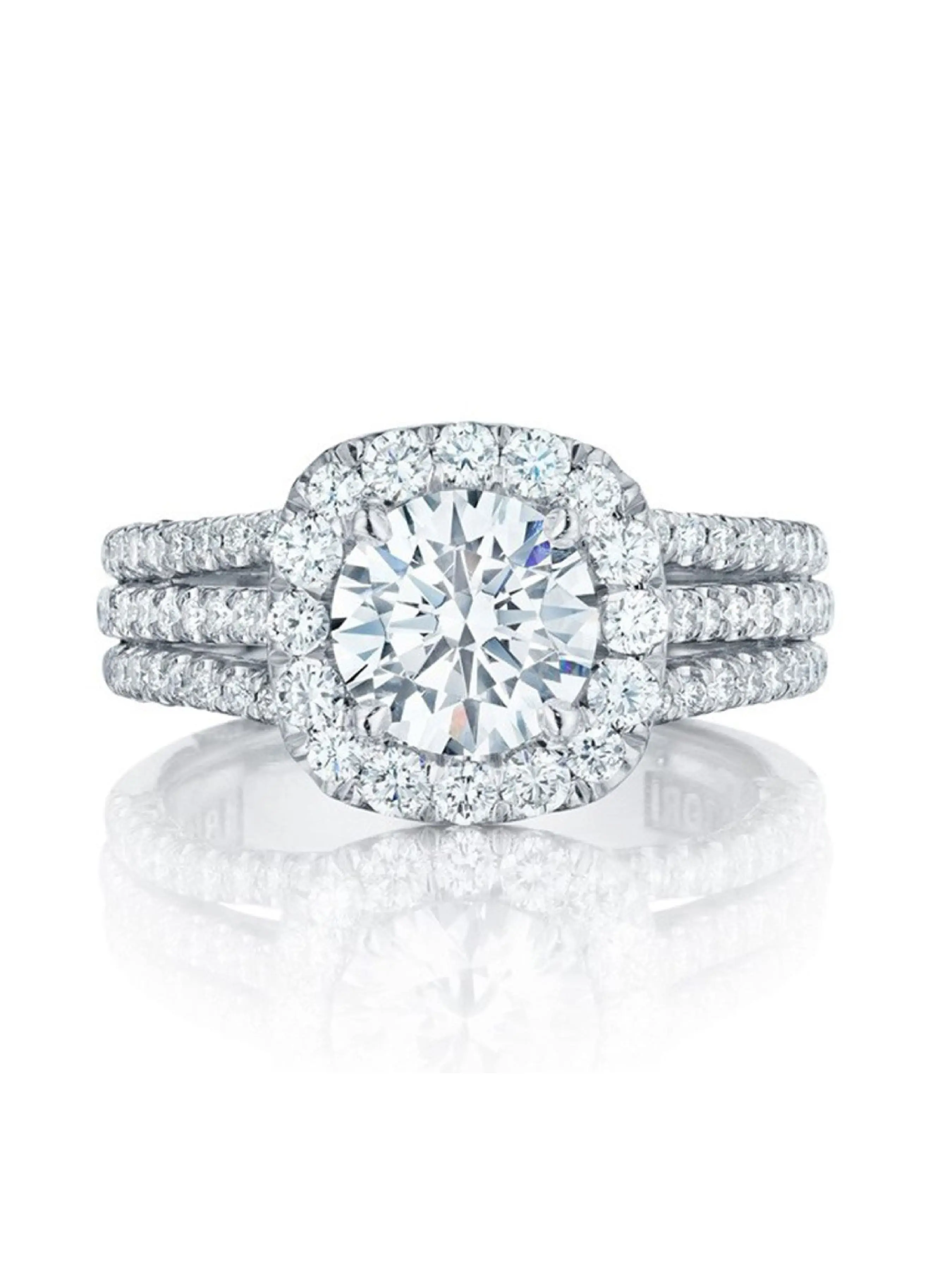 Classic Diamond Decorated Bridal Engagement Ring, Wedding Engagement Jewelry, Fashion Jewelry for Party, Daily Clothing Decor, Trendy All-match & Exquisite Jewelry for Birthday Gift