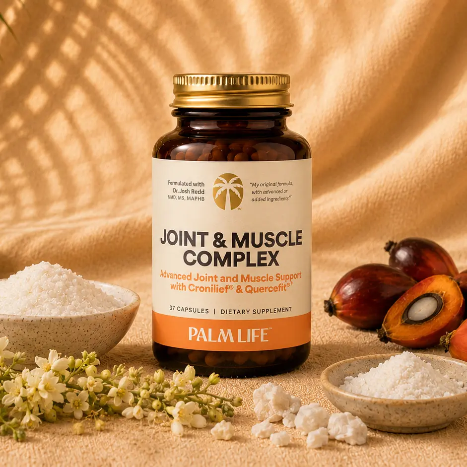 Palm Life Joint & Muscle Complex – Targeted Supplement for Joint & Muscle Comfort, Mobility & Healthy Inflammatory Response