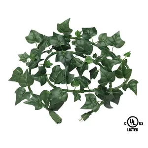 electroVine | 6 Foot Indoor/Outdoor Extension Cord with Realistic Ivy Leaves