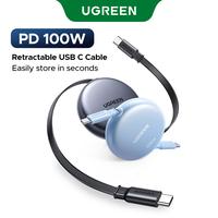 PD100W Retractable USB C Black+Blue