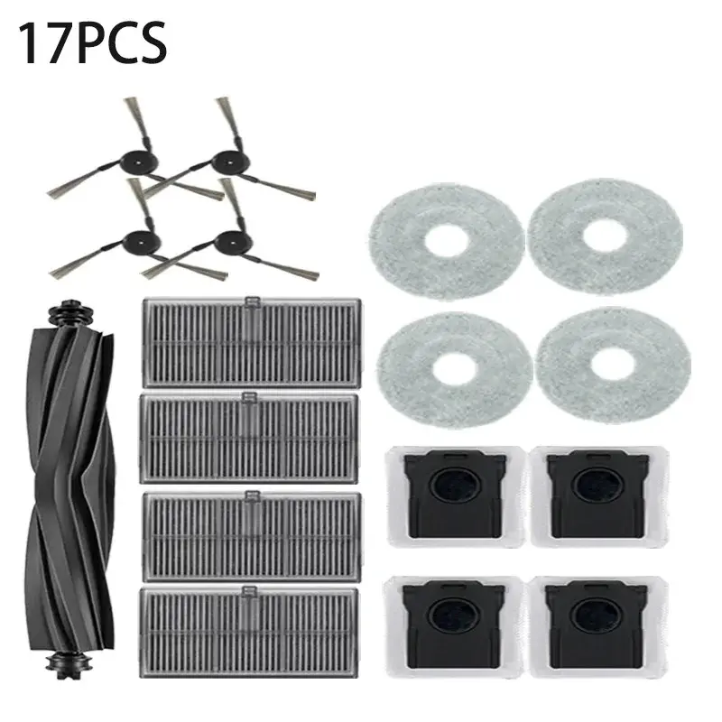 compatible with Dreame L10s Ultra Gen 3, Dreame X40 Ultra/ L40 Ultra/L30s Pro Ultra Heat/P10 Pro Ultra Tricut Brush Filter Mop Cloth Bag