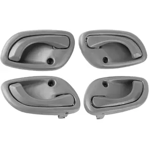 Interior Door Handles Replacement for 1999 2000 2001 2002 2003 2004 Chevy Tracker, Suzuki Esteem Grand Vitara Vitara, Inside Front Rear Left Driver Right Passenger Side, Gray