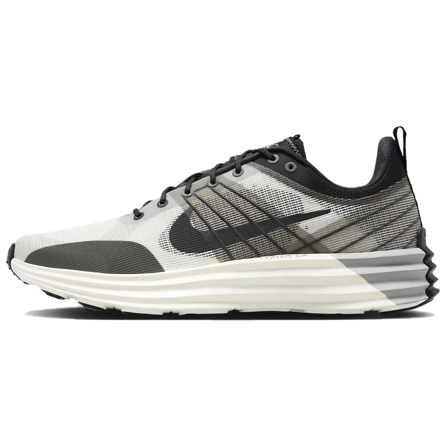 Nike Lunar Roam Summit White Black Trendy Breathable Low Top Sneakers Men's DV2440-102