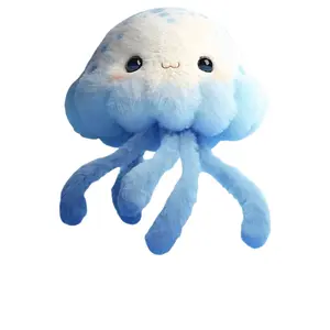 Cute Jellyfish Plush Keychain Cartoon Aquarium Jellyfish Pendant Bag Charm Soft Stuffed Doll Kids Gift In Stock