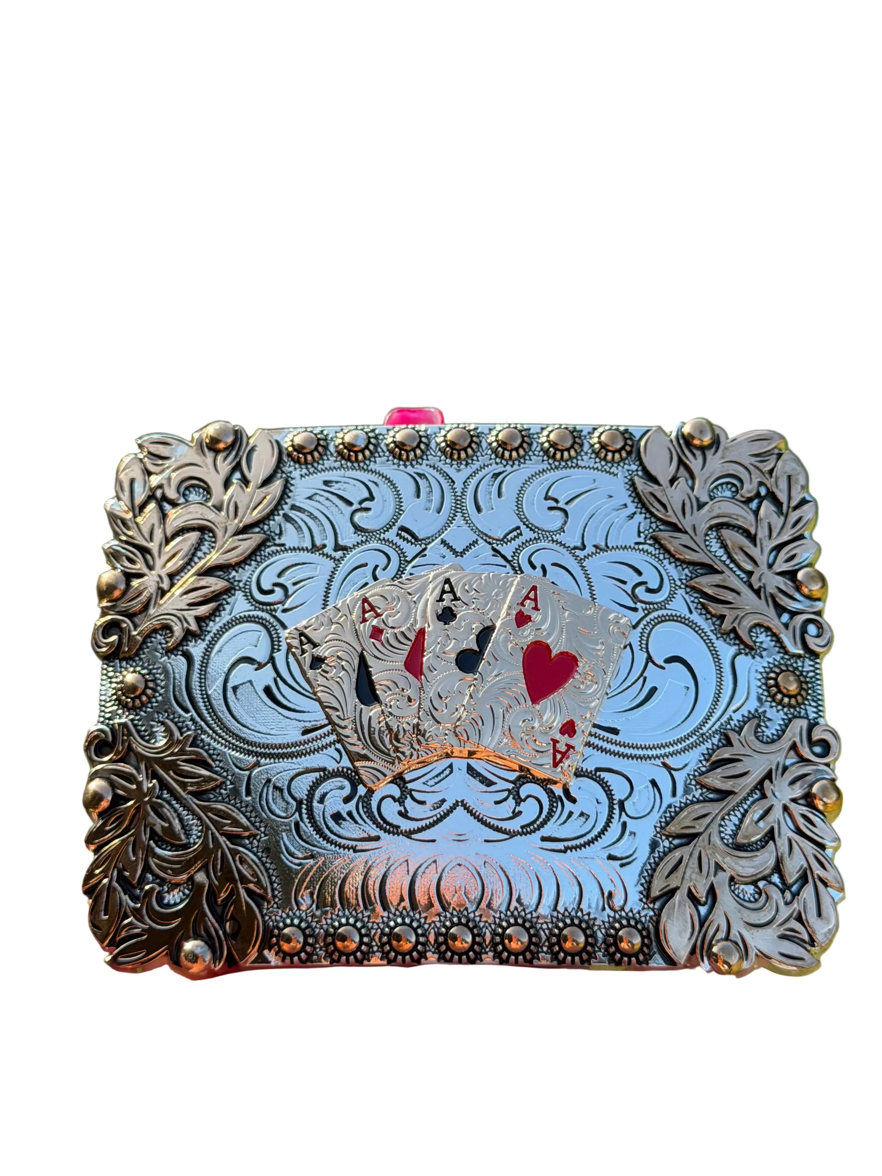 ♠️ Four Aces Western Belt Buckle