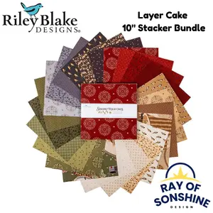 Sewing Your Oats Layer Cake 10" Stacker Bundle - Riley Blake Designs - 42 piece Precut - Quilting Cotton Fabric