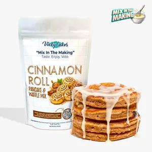 Vicky Cakes Cinnamon Roll Pancake Mix – "Mix In The Making" Test Flavor - Dairy-Free, Vegan-Friendly