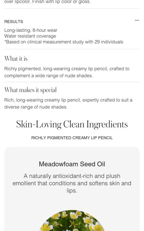 RMS Beauty Go Nude Lip Pencil - Eyeliner for Makeup Application