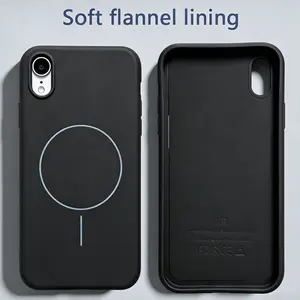 Magnetic Softshell Slim Thin for iPhone X XS MAX XR Phone Case Compatible with Magsafe Wireless Charging
