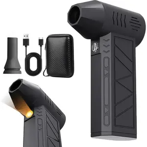 LMMAKE Cordless Turbo Blower - Handheld Electric Air Duster with LED Light for Car, Home, Keyboard Cleaning