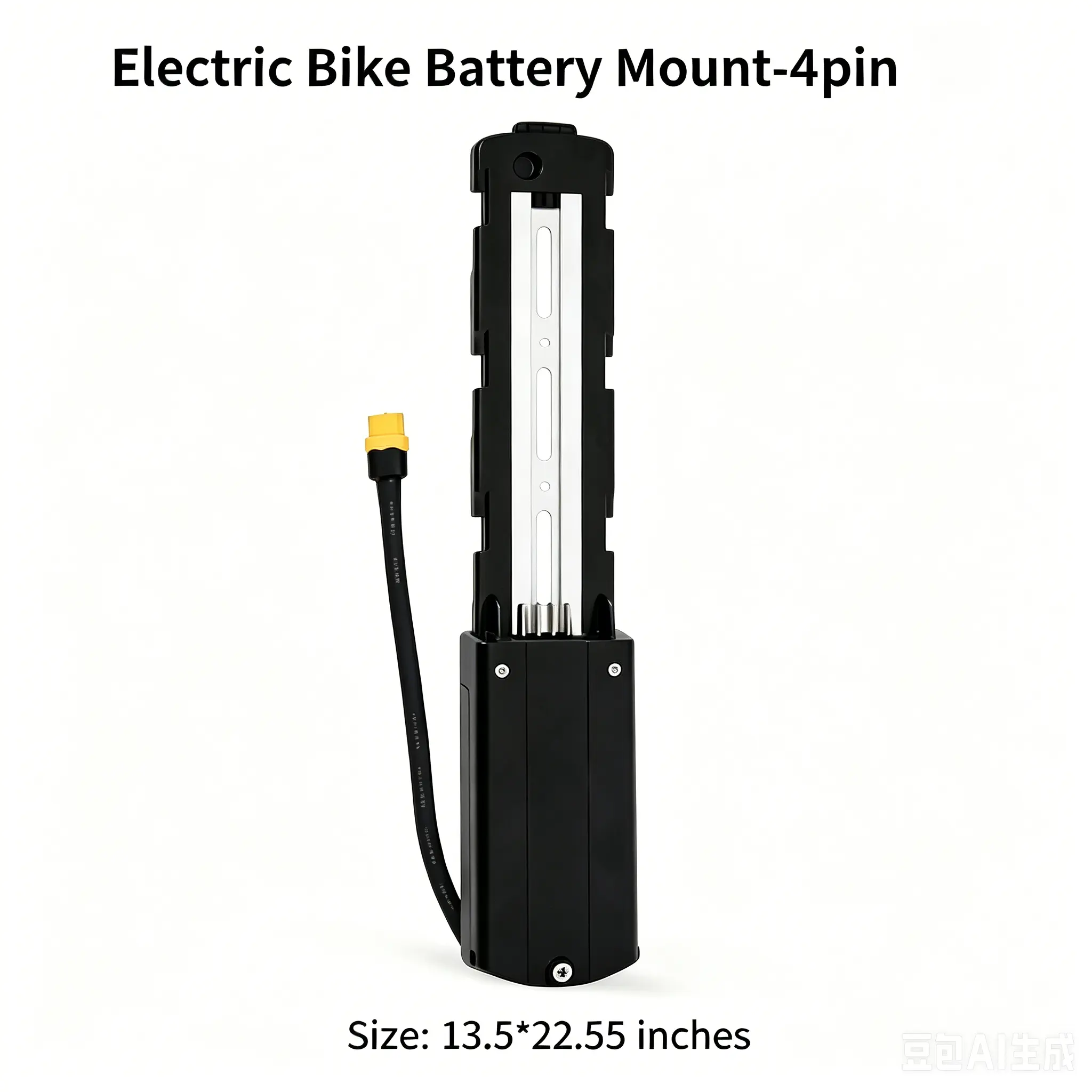 E-Bike Battery Mount, 4 Pin-5 Pin Quick Release Replacement Holder, 13.5"×2.55" Cycling Accessory for Sports & Outdoor Recreation Racks & Stands