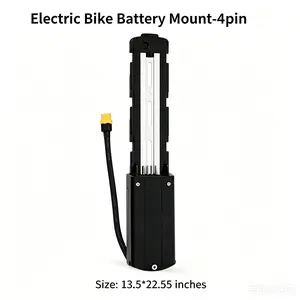 E-Bike Battery Mount, 4 Pin-5 Pin Quick Release Replacement Holder, 13.5"×2.55" Cycling Accessory for Sports & Outdoor Recreation Racks & Stands