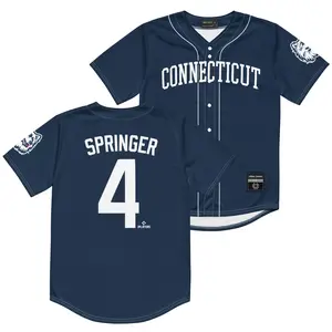UConn Baseball Navy Jersey - George Springer