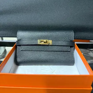 Pre-owned HERMÈS AS Shown Small Leather Goods US206 Wallet