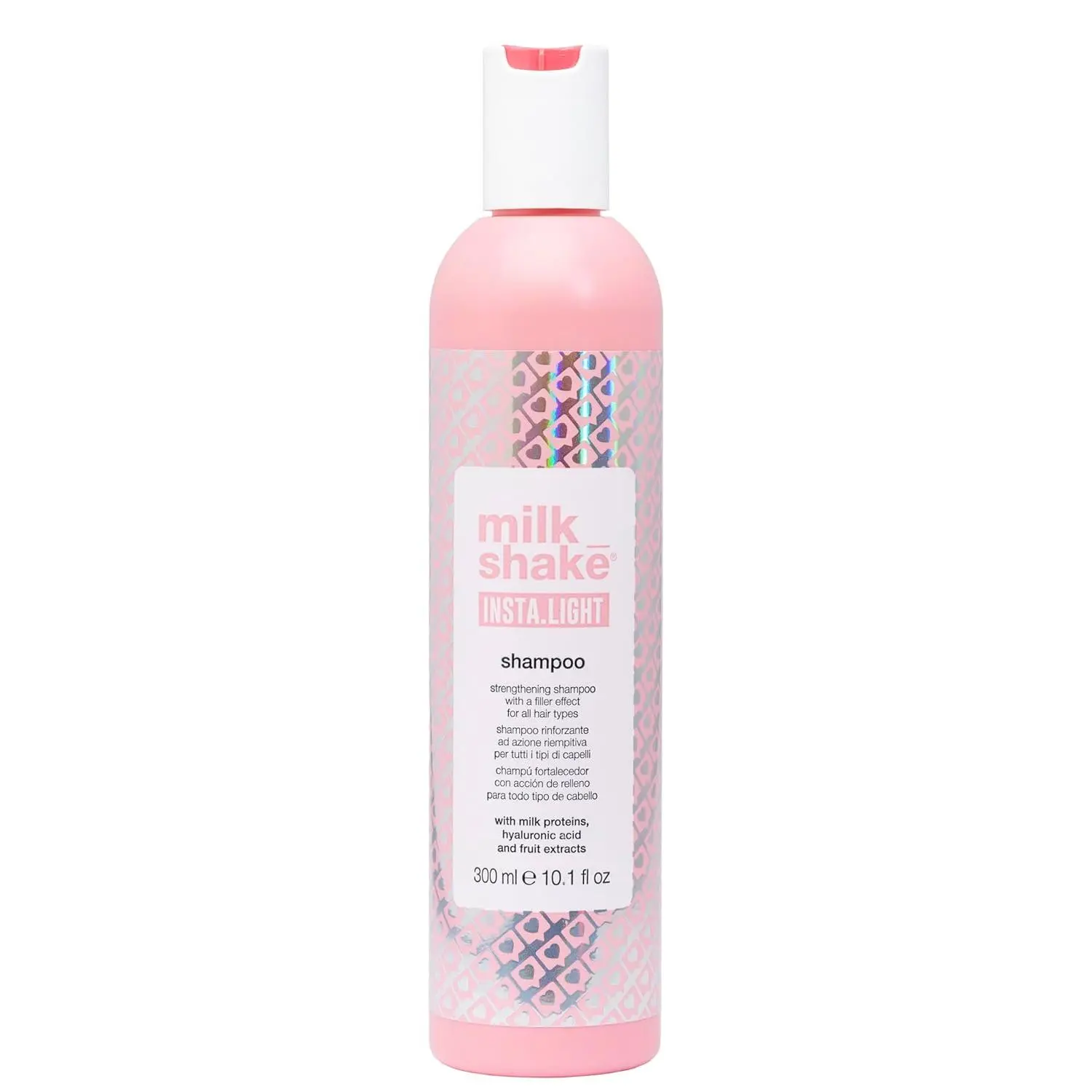 milk_shake insta.light shampoo | ultra-lightweight cleanser with milk proteins and fruit extracts for soft, radiant, glass-like hair | sulfate-free professional formula