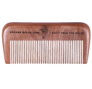 Badass Wood Beard Comb