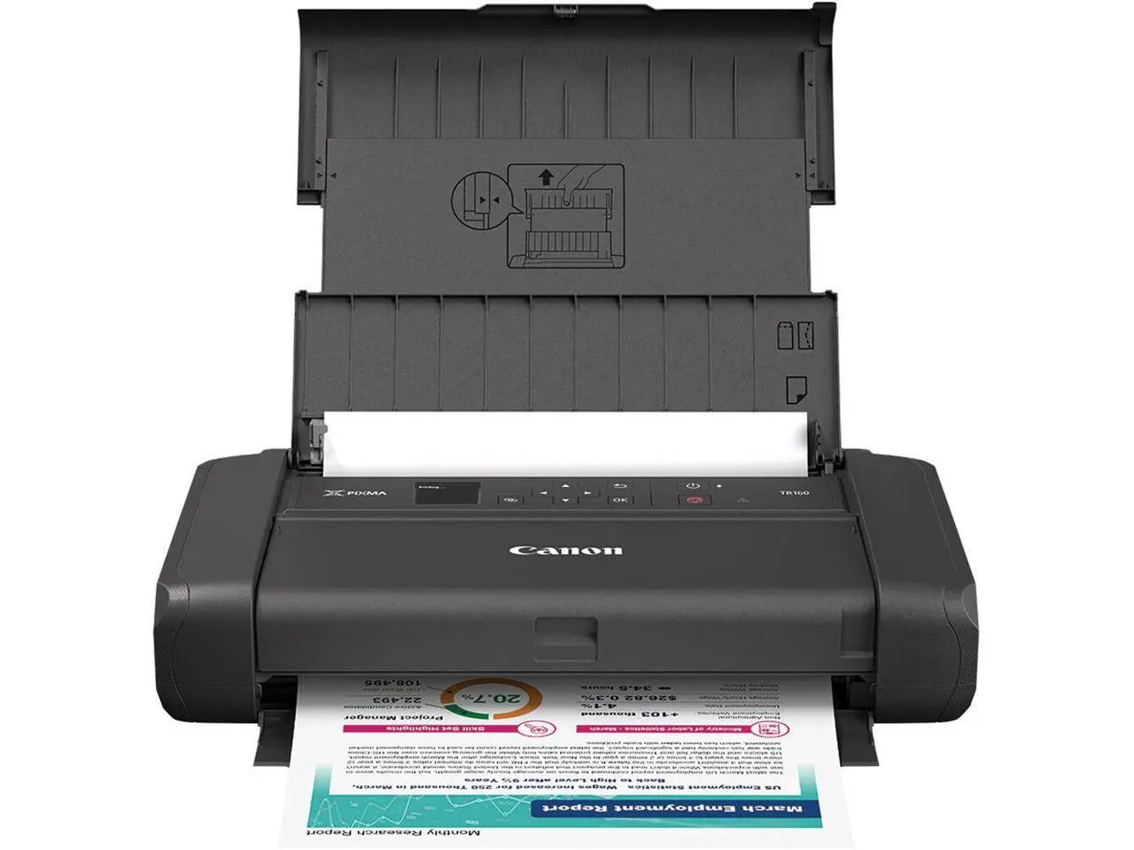Canon PIXMA TR160 Portable Wired/Wireless Inkjet Printer - Color Canon PIXMA TR160 Portable Wired/Wireless Inkjet Printer - Color