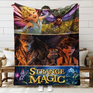 A soft, comfortable, and durable blanket with a Stranger Things print, perfect for home or holiday parties, and a great gift for fans.