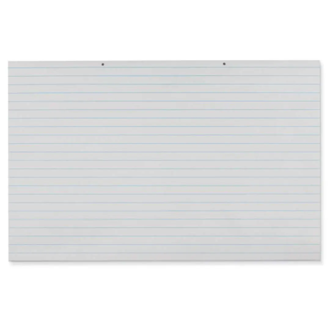 Pacon® Primary Chart Pads, White, 1 in ruled long way 36" x 24", 100 Sheets