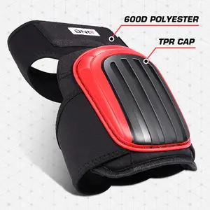 DNA MOTORING Knee Pads Heavy Duty EVA GEL Foam Padding Kneepads with Adjustable Non-Slip Straps for Construction Gardening Flooring Welding