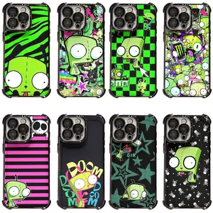 Invader Zim Gir Themed Phone Case for iPhone 17 16 15 14 13 12 11 Pro Max Plus Air Anti Scratch Case Perfect for Gifting