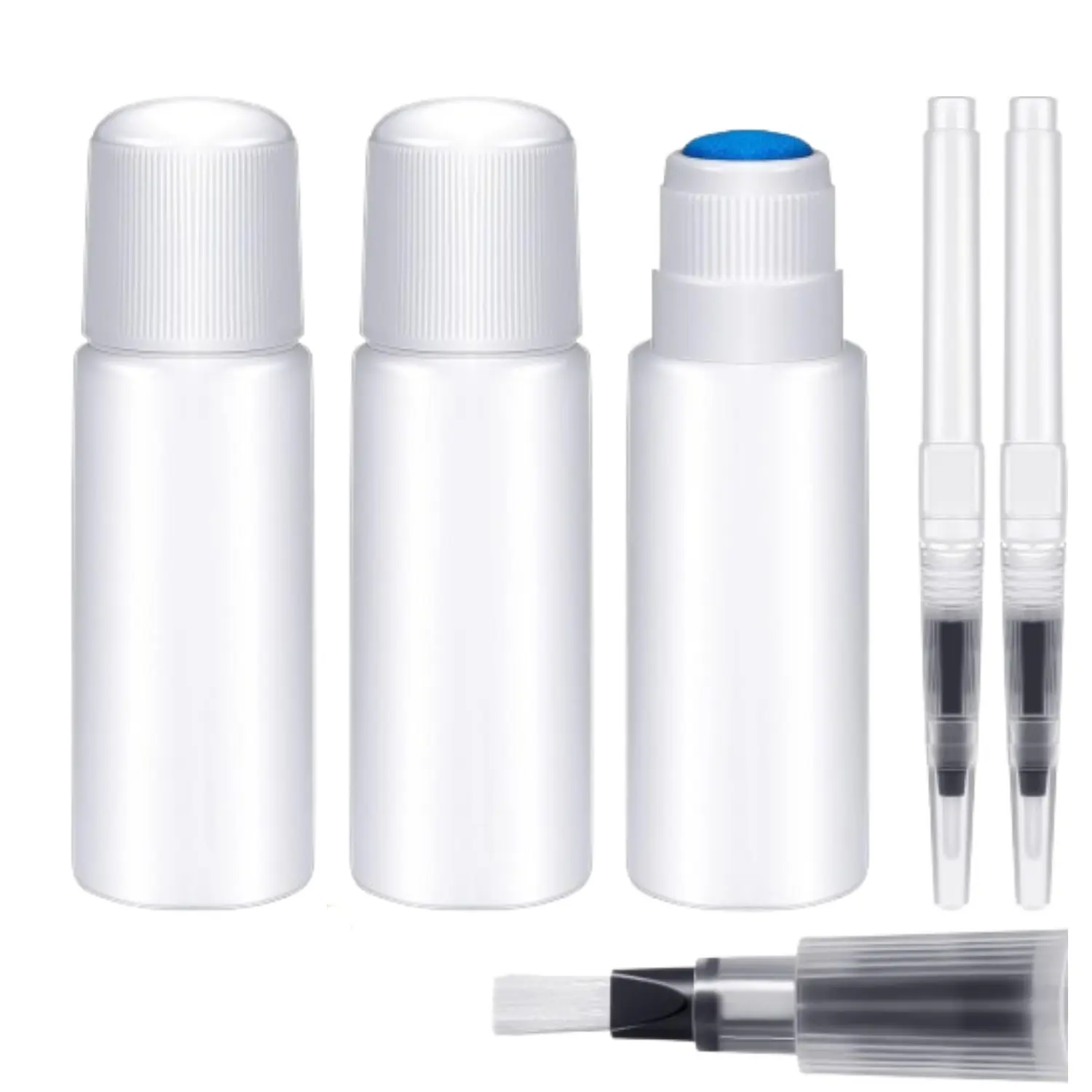 6Pack Pencil Style Envelope Moistener, Letter Sealer Envelope & Stamp Moisteners with Nylon Brush Head Envelope Licker Tool Mailing Moistener Wetter Roller for Office Classroom(Clear) - Home Improvement.