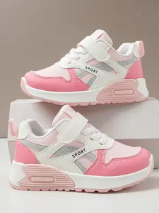 2026 New Trendy Girl Dad Shoes, Breathable Mesh Velcro Closure, Dual Laces Design, Thick Anti-Slip Soft Sole, Casual Sport Sneakers, Sneaker Trainer