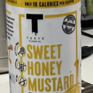 Taste Flavor Co. Sweet Honey Mustard - Fat Free & Gluten Free Low Calorie Sauce - Made in the USA with Real Honey