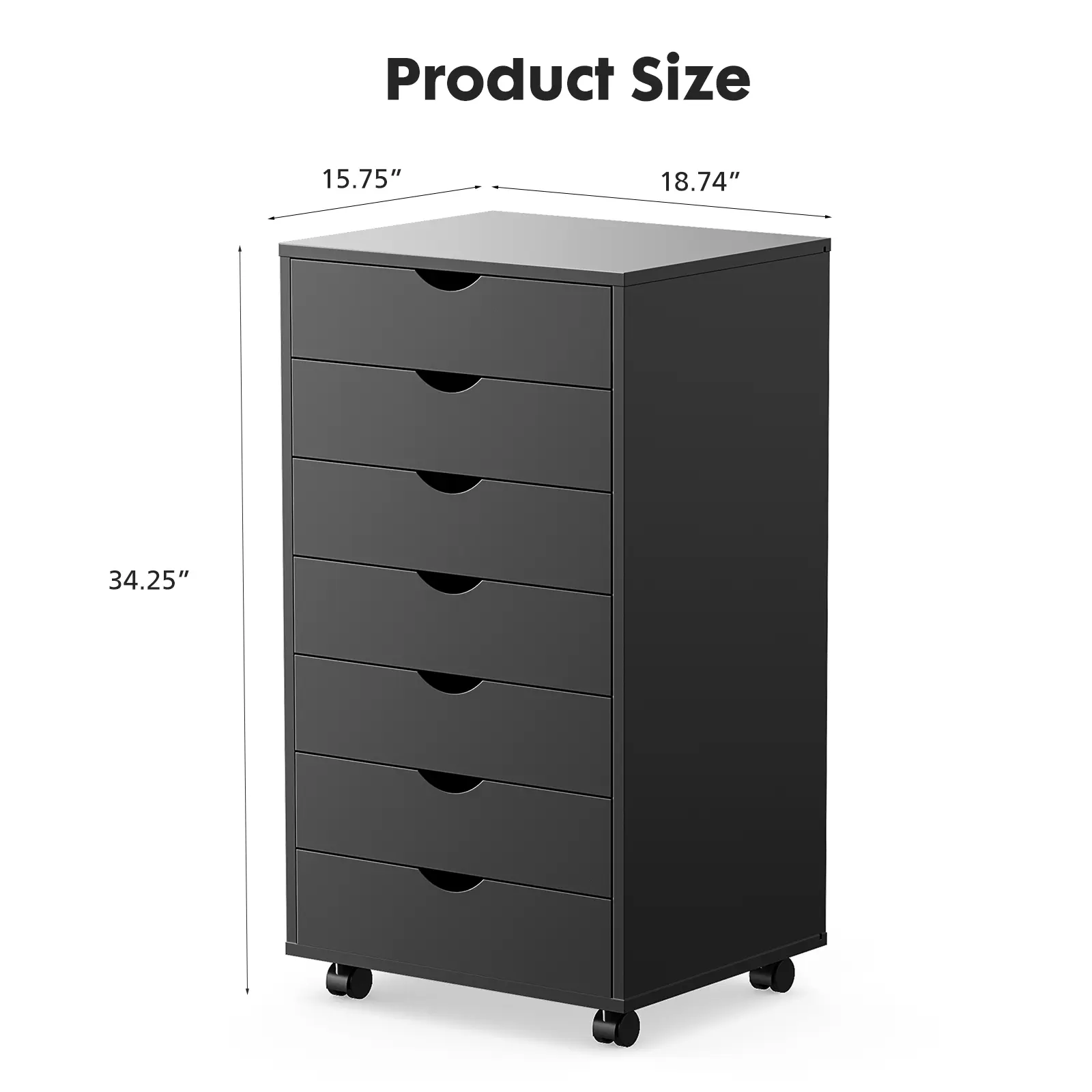 Black-7 drawers