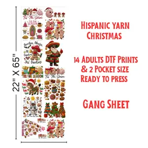 Hispanic Yarn Christmas Gang Sheet