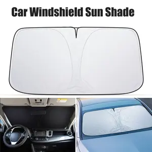 Universal Foldable Car Windshield Sun Shade, UV Protection & Heat Insulation Sun Visor, Easy Storage for Cars SUVs