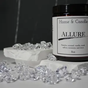 Allure Candle: (Amber Glass)