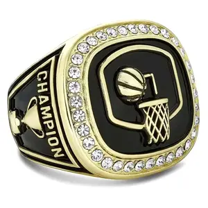 2025 Champion Basketball Trophy Ring With Award Display Stand Trophies Rings In Sizes 6 To 11 Daily Jewelry
