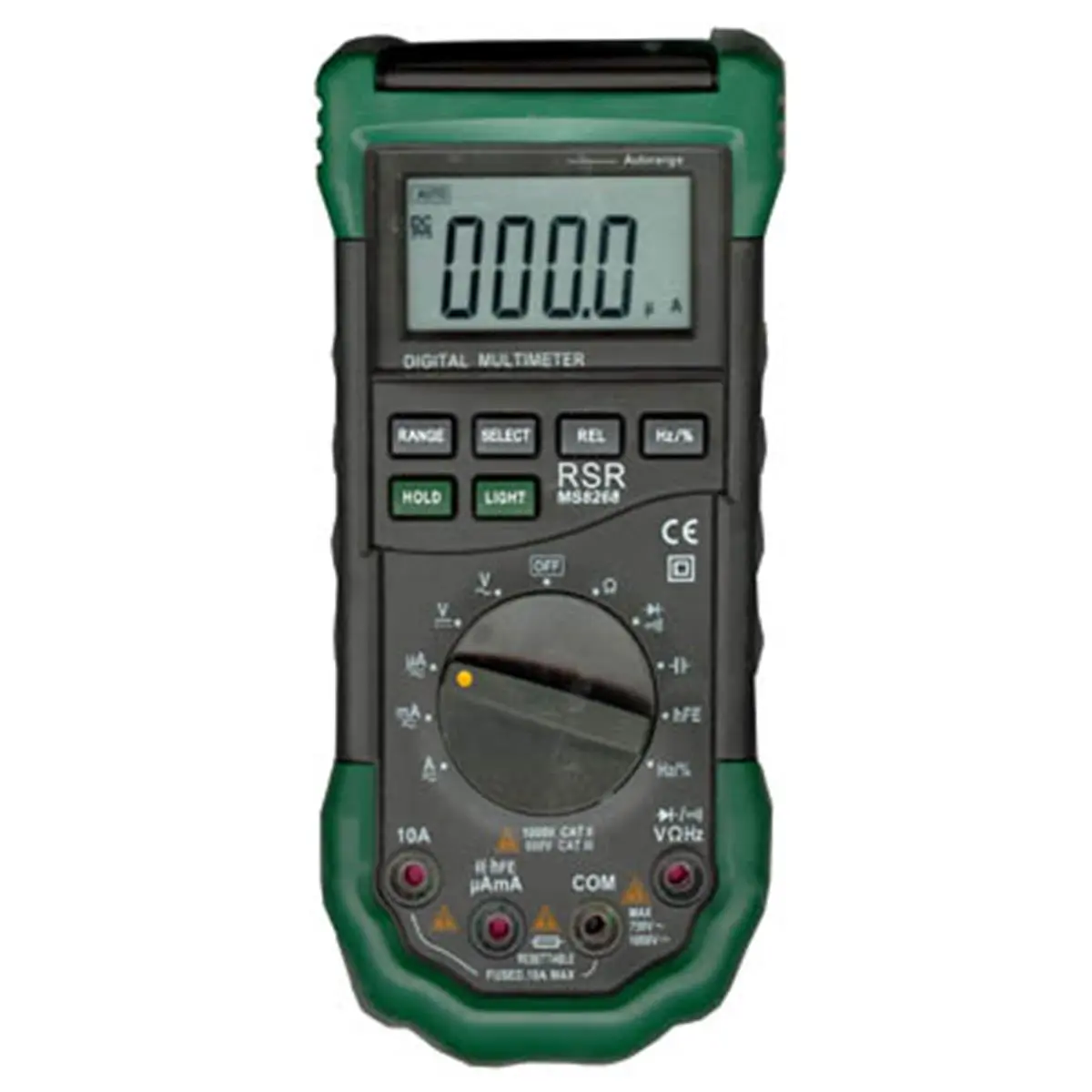 212 MAIN RSR ELECTRONICS DMMS8268 3-3/4 Digit Digital Smart Multimeter - Auto-Ranging Voltmeter, LCD Backlight Screen, Voltage Tester, 1000V, 15V, Banana Plugs, 195x92x55mm, Default Batteries Included (for Computers, School & Educational Supplies)