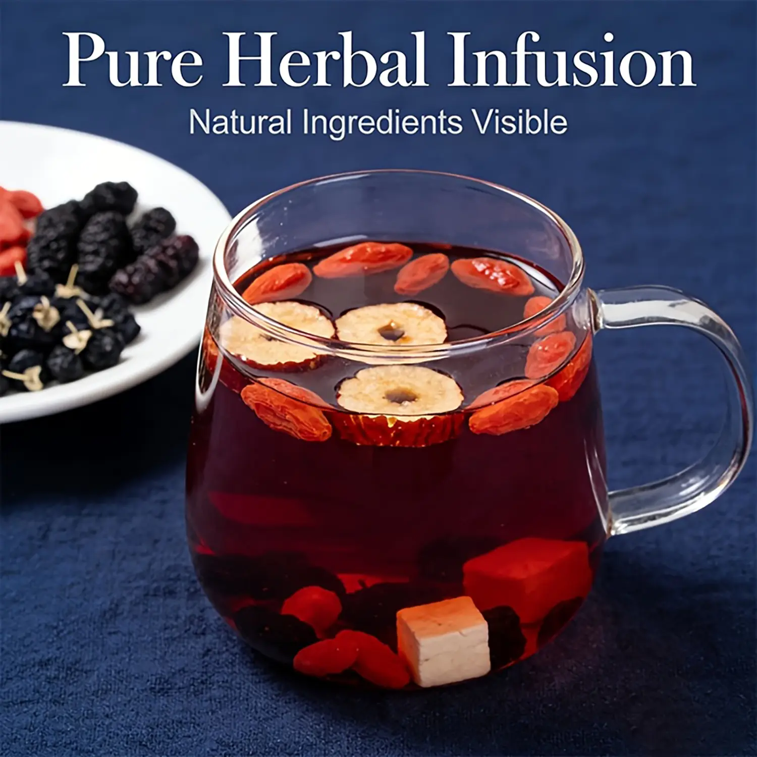 Ginseng 6-Treasure Traditional Chinese Herbal Tea Bags - Kidney Cleanse, Detox & Repair, Energy Beverage, Healthier Choice Herbal Tea for Adults (30/60 Bags)