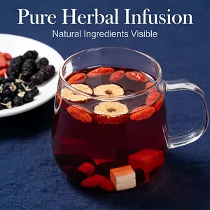 Ginseng Six Treasure Tea Formula Traditional Chinese Herbal Kidney Cleanse Detox Repair TeaBags for Women & Men Kidney Tea 30/60 Bags Energy Beverage