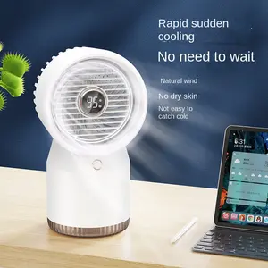 Water-cooled circulation spray fan mini desktop fan portable office USB humidification spray long life electric fan Mobile