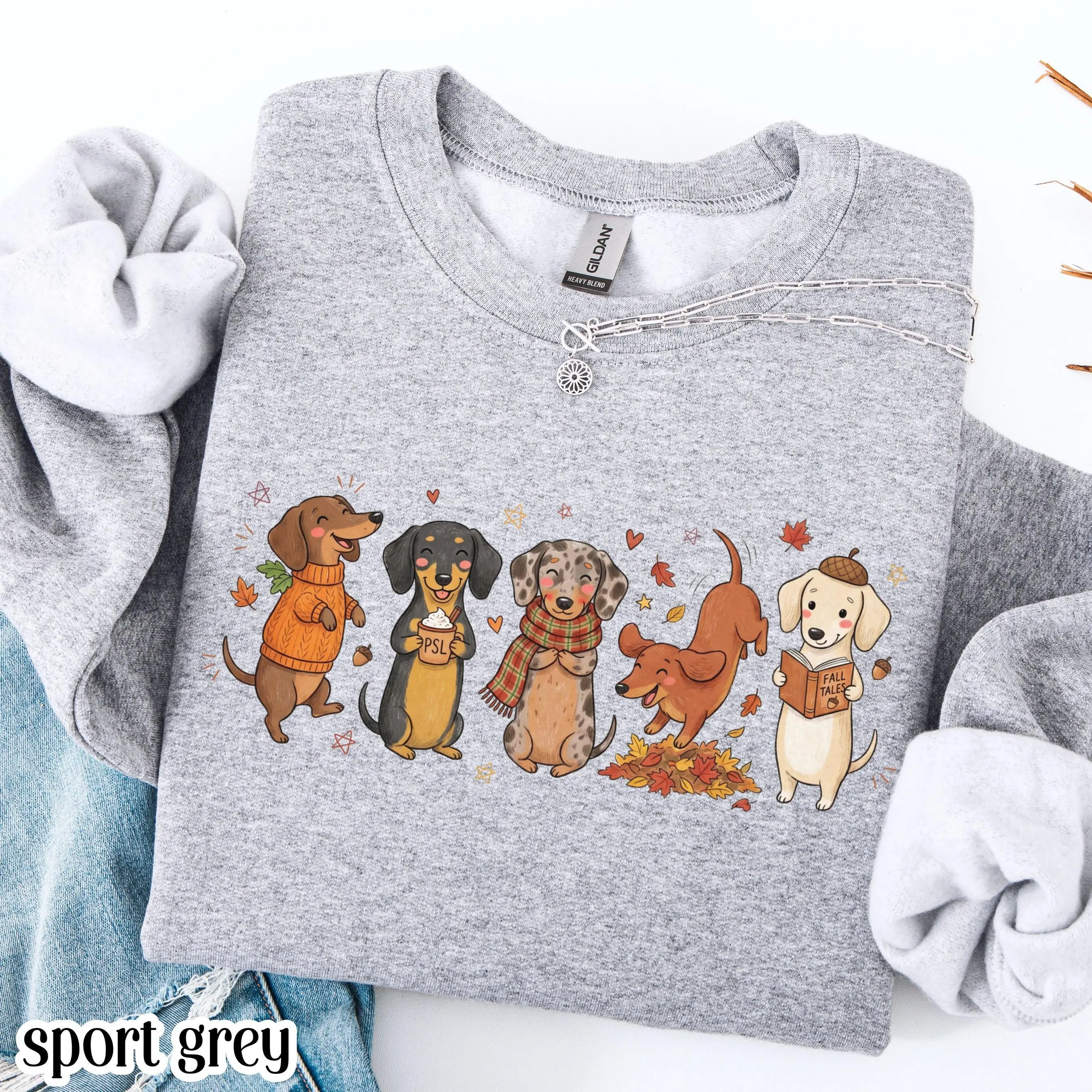 Dachshund Fall Sweatshirt Cozy Season Pumpkin Sweater Autumn Dog Lover Pullover Silly Fall Dach Wiener Dog Thanksgiving Crewneck