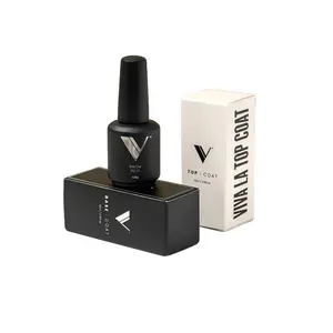 V Beauty Pure Gel Polish Base Coat & Top Coat Bundle 0.5oz Each for Smooth Application and Glossy Finish