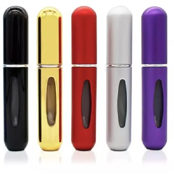 Okian Refillable Atomizer Spray Bottle for Perfume and Cologne Travel Size 5ml (5Pack)