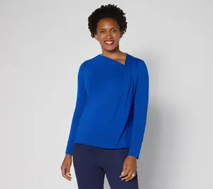 Attitudes by Renee Boat Neck Twist Top