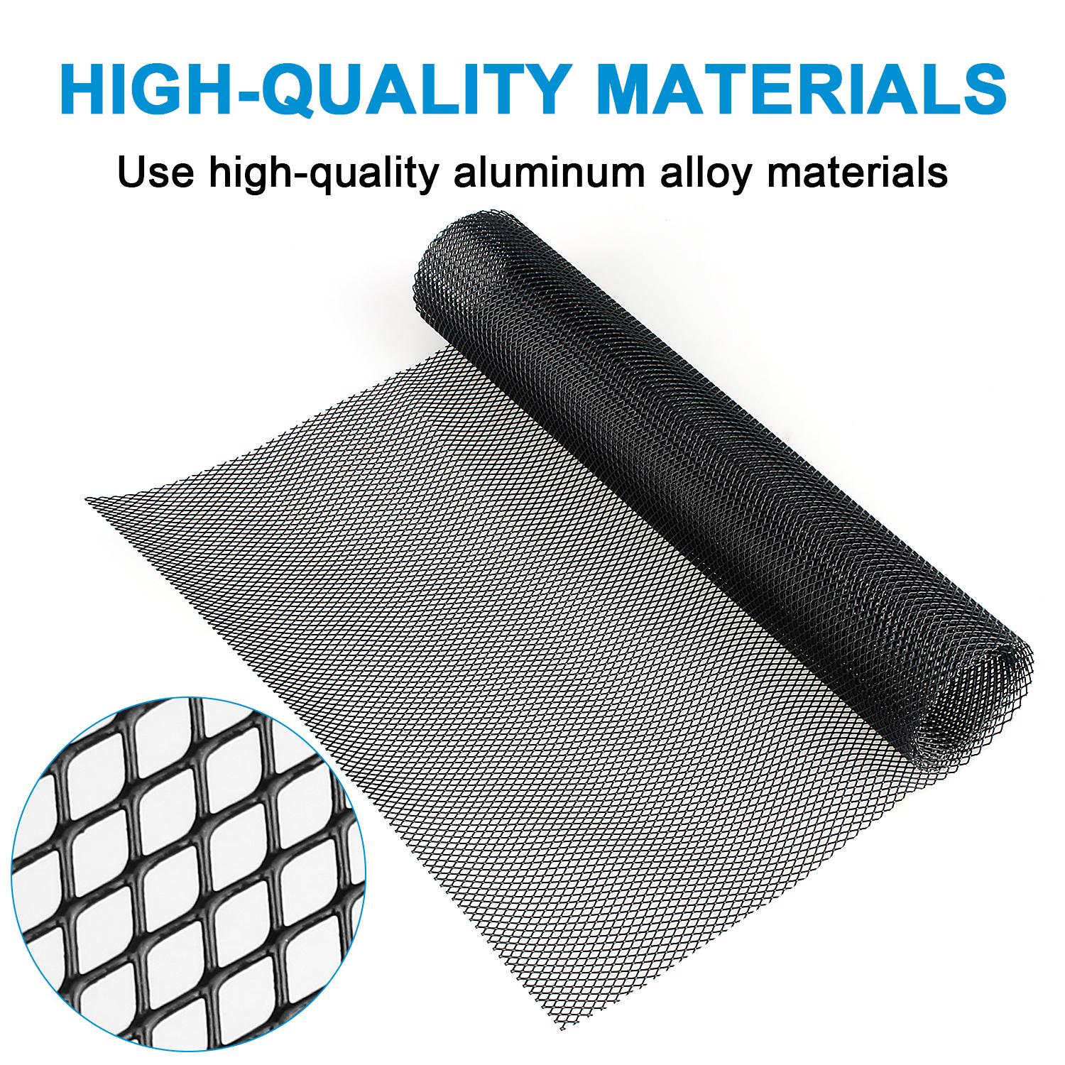 Universal Black Aluminum Mesh Grille Cover-40"x13"Car Bumper Hood Vent Grill Net,Universal Bumper Grills Meshs for Front Bumper & Car Hood Vent Grille Inserts Universal Black Aluminum Mesh Grille Cover-40"x13"Car Bumper Hood Vent Grill Net,Universal Bumper Grills Meshs for Front Bumper & Car Hood Vent Grille Inserts