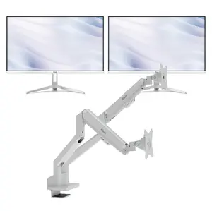PX246 Wave White Monitor + Dual Monitor Arm Bundle PX246 Wave White Monitor + Dual Monitor Arm Bundle