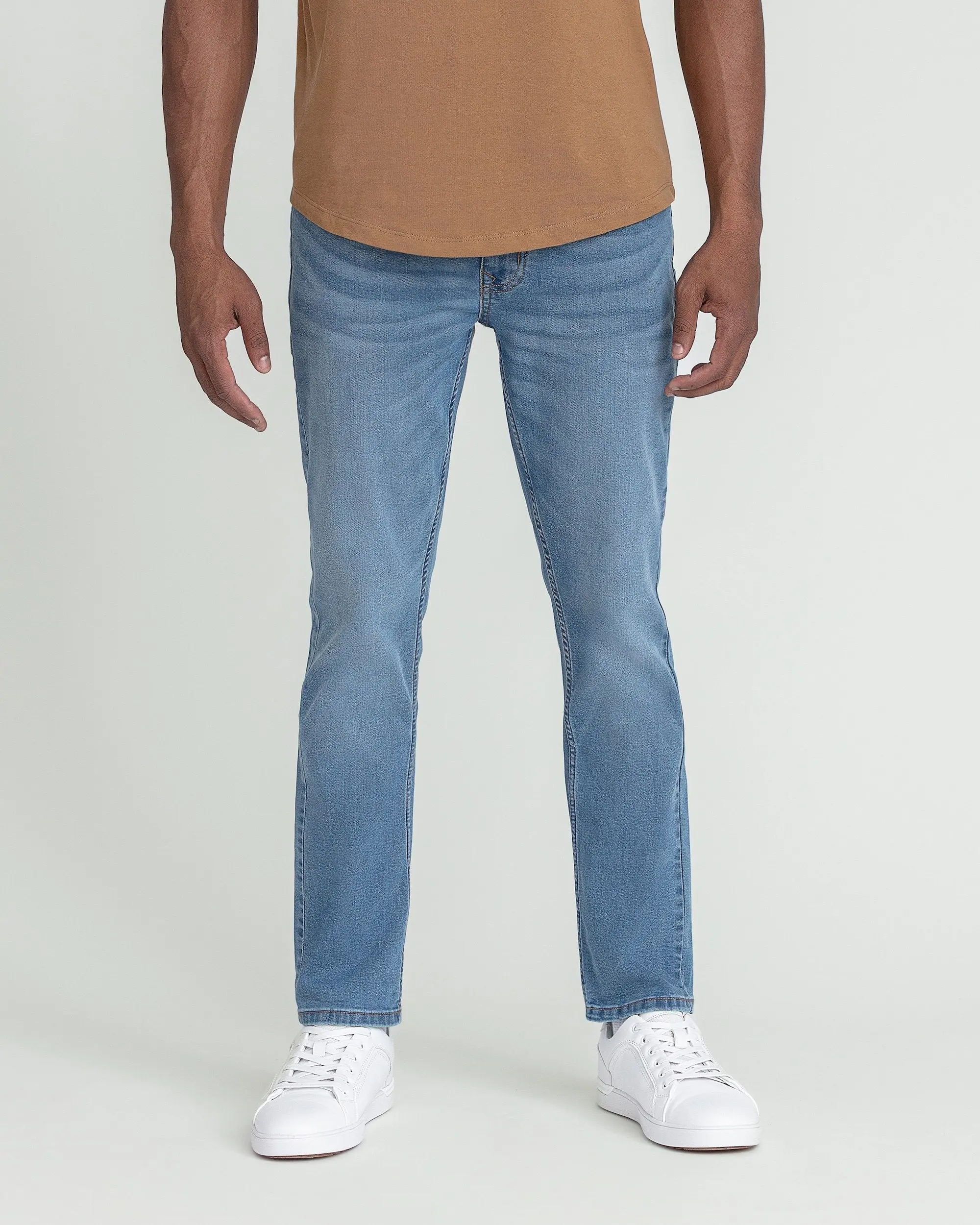 Men's Soft Denim Jeans - Slim Fit, Joker Style, Light Indigo Menswear